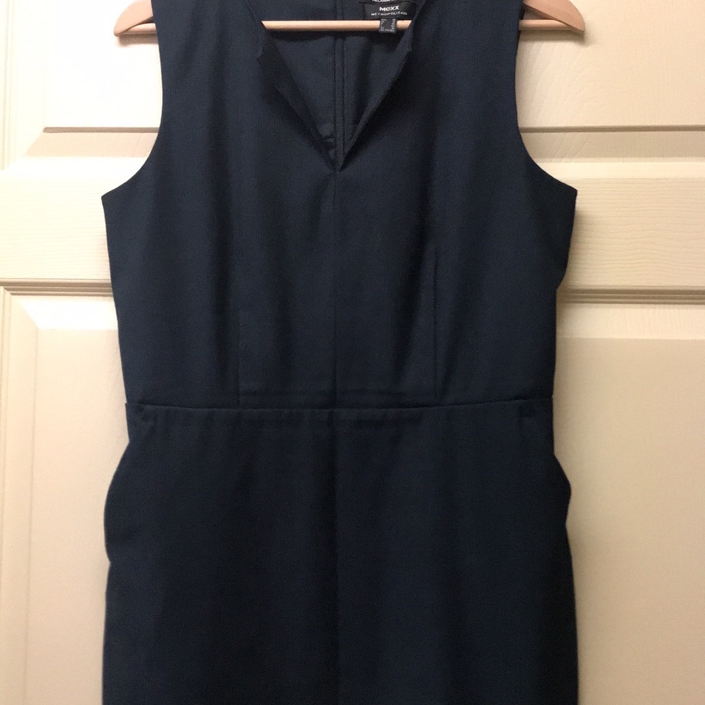 Wool Blend Mexx Navy Blue Dress